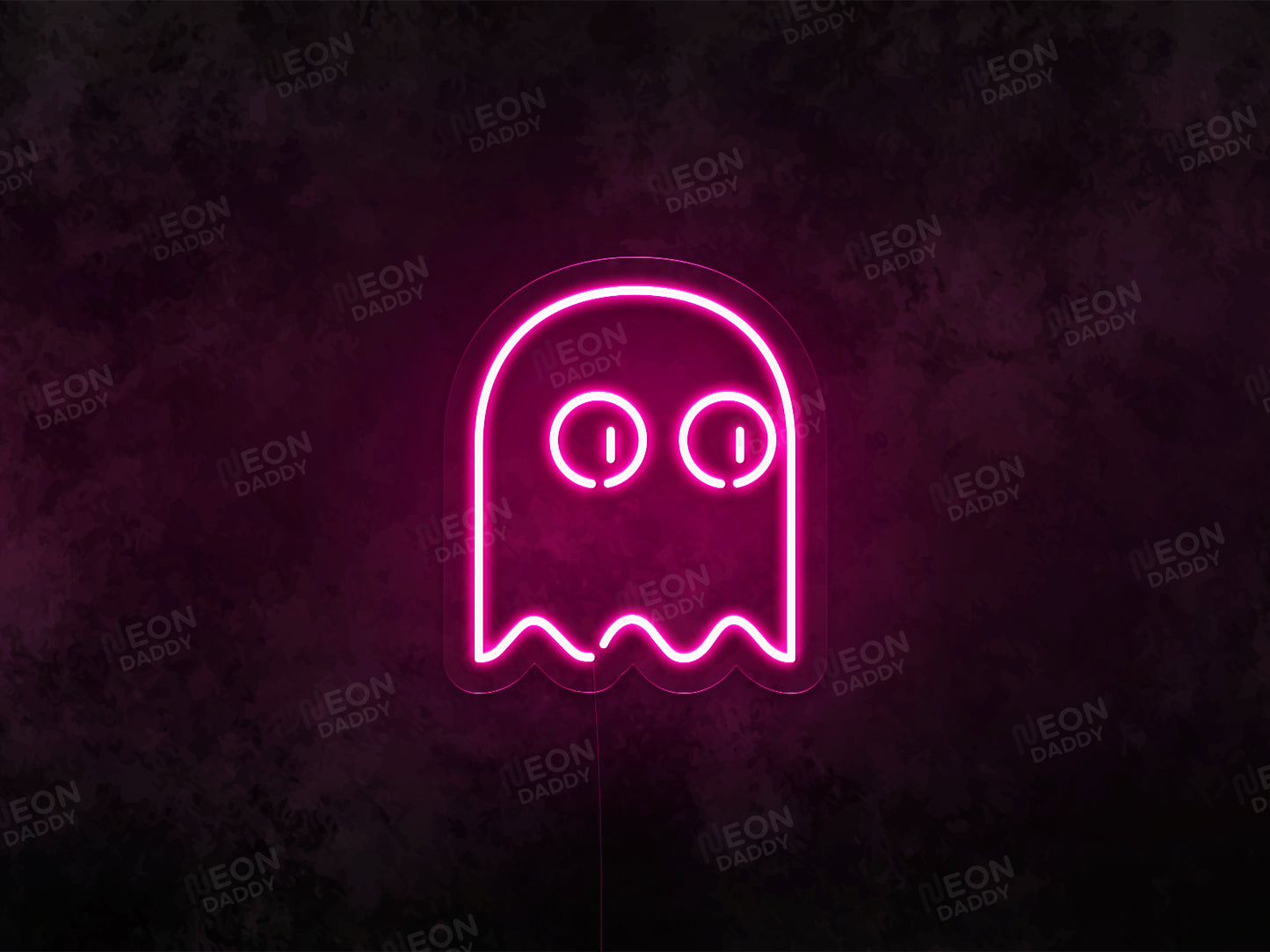 Ghost Pacman LED Neon Sign - Neon Daddy