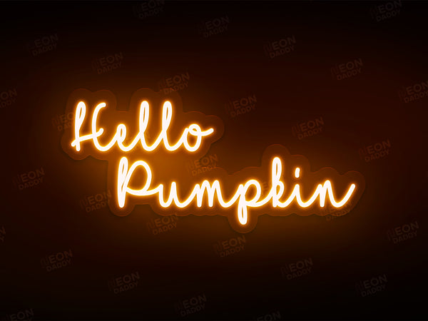 Hello Pumpkin - Halloween LED Neon Sign