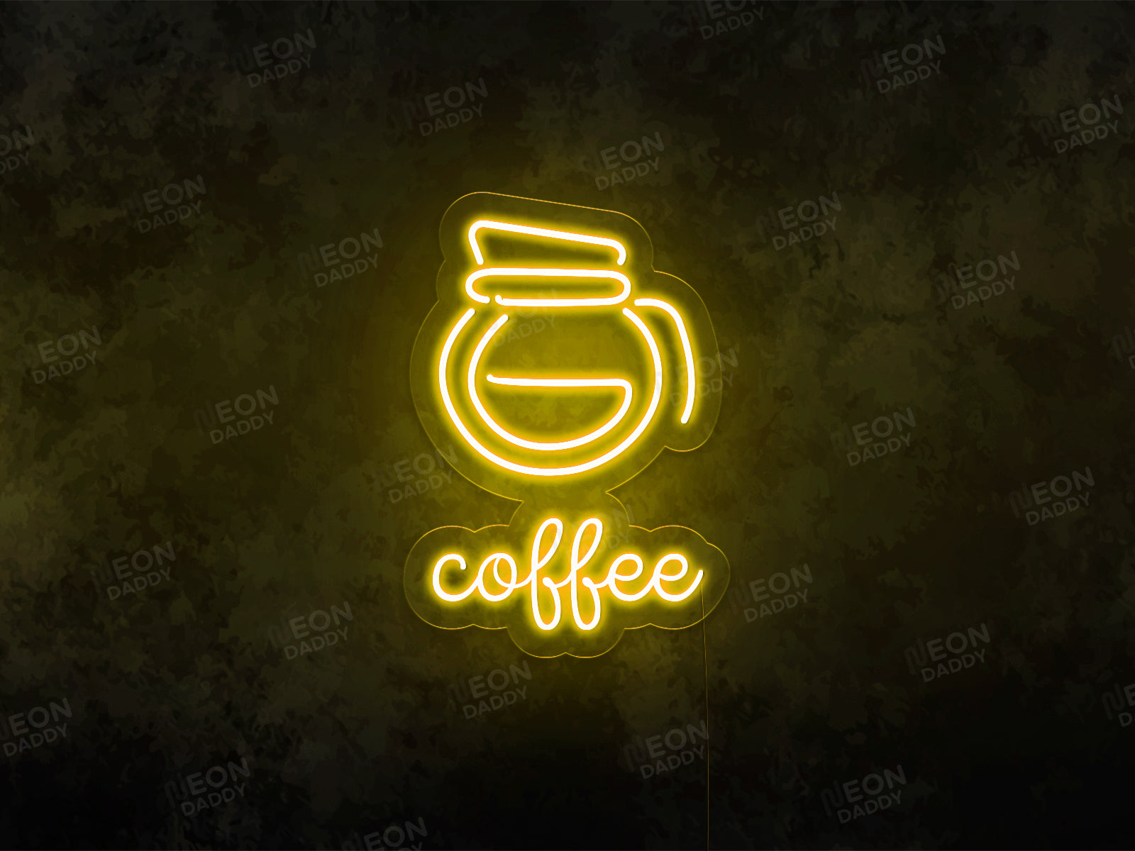 Coffee Pot LED Neon Sign – Neon Daddy