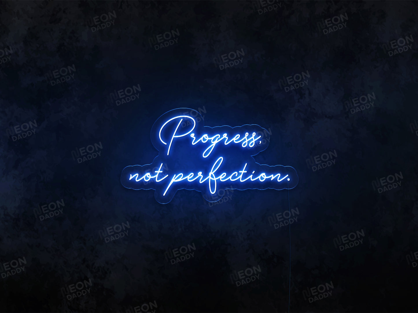 Progress Not Perfection LED Neon Sign