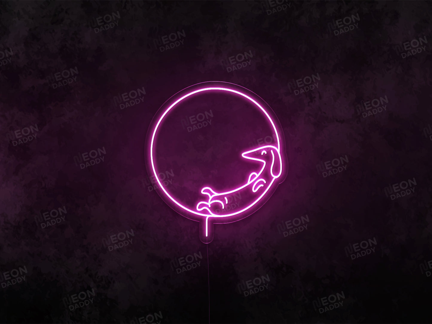 Moon Dog LED Neon Sign - Neon Daddy
