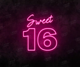 Sweet 16 LED Neon Sign - Neon Daddy