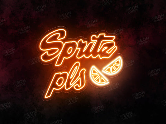 'Spritz Please' orange slice LED neon sign (Copy) (Copy)