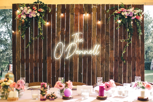 Personalised Wedding / Surname Neon Sign