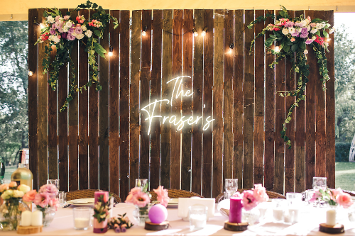 Personalised Wedding / Surname Neon Sign