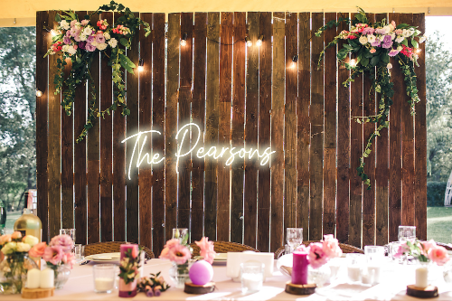 Personalised Wedding / Surname Neon Sign