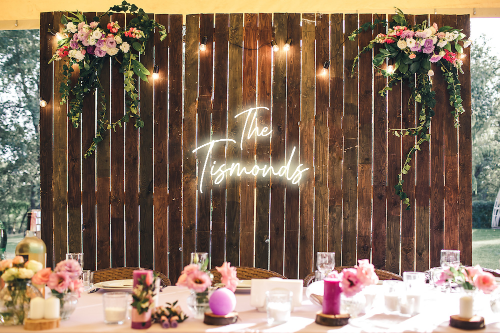 Personalised Wedding / Surname Neon Sign