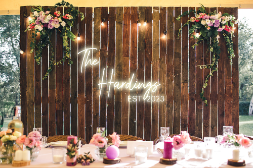 Personalised Wedding / Surname Neon Sign
