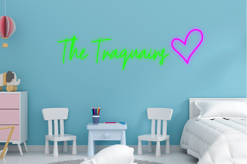 Personalised Name with Heart Neon Sign