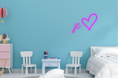 Personalised Name with Heart Neon Sign