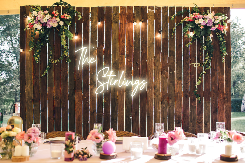 Personalised Wedding / Surname Neon Sign