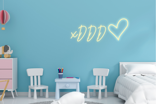 Personalised Name with Heart Neon Sign