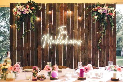 Personalised Wedding / Surname Neon Sign