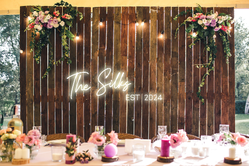 Personalised Wedding / Surname Neon Sign
