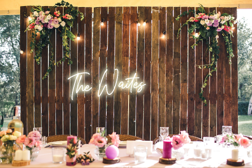 Personalised Wedding / Surname Neon Sign