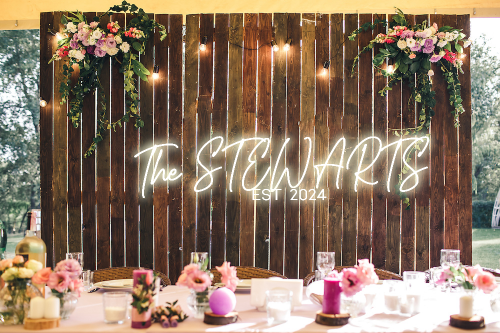 Personalised Wedding / Surname Neon Sign - Neon Daddy