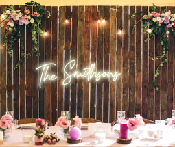 Personalised Wedding / Surname Neon Sign