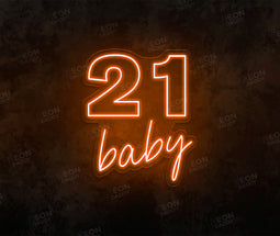 21 Baby LED Neon Sign - Neon Daddy