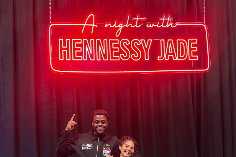 A sign we made for the fabulous Indian Wilson’s standup comedy event. Check out her Instagram @indiawilson!