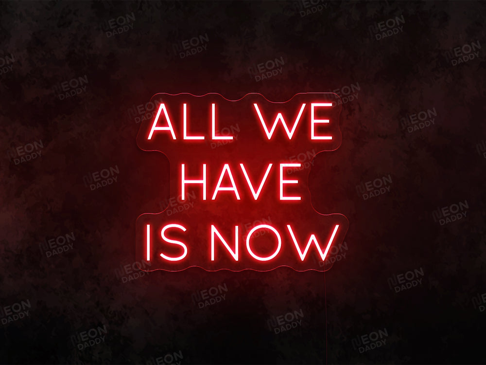 All We Have Is Now LED Neon Sign