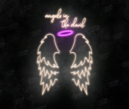 Angel Wings LED Neon Sign v2 - Neon Daddy
