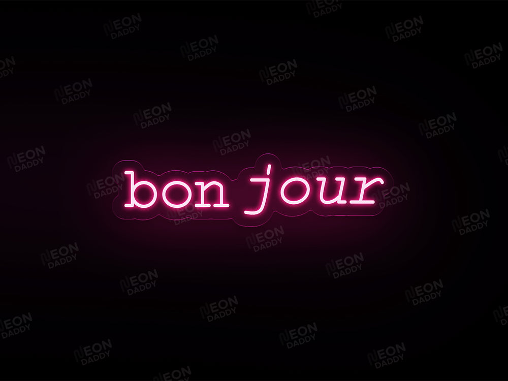 'Bon Jour' Neon Sign