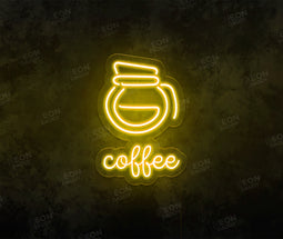 Coffee Pot LED Neon Sign - Neon Daddy