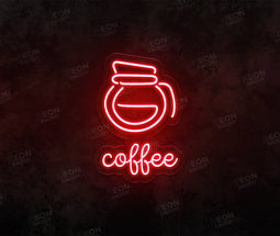 Coffee Pot LED Neon Sign - Neon Daddy