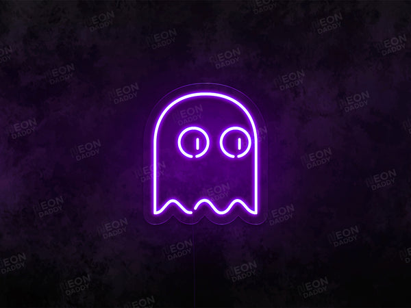 Ghost Pacman LED Neon Sign - Neon Daddy