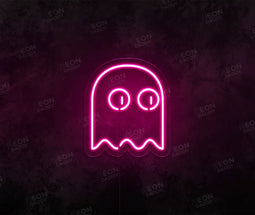 Ghost Pacman LED Neon Sign - Neon Daddy