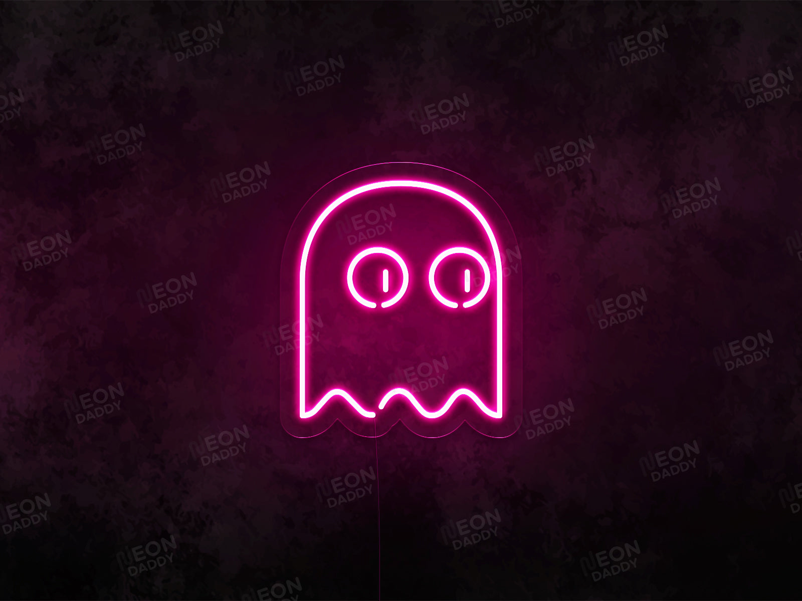 Ghost Pacman LED Neon Sign - Neon Daddy