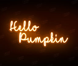 Hello Pumpkin - Halloween LED Neon Sign