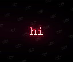 'Hi' Neon Sign - Neon Daddy