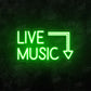 Live Music LED Neon Sign