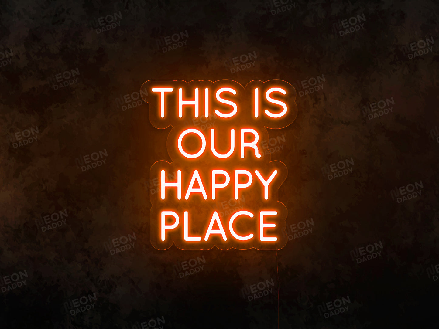 This Is Our Happy Place LED Neon Sign