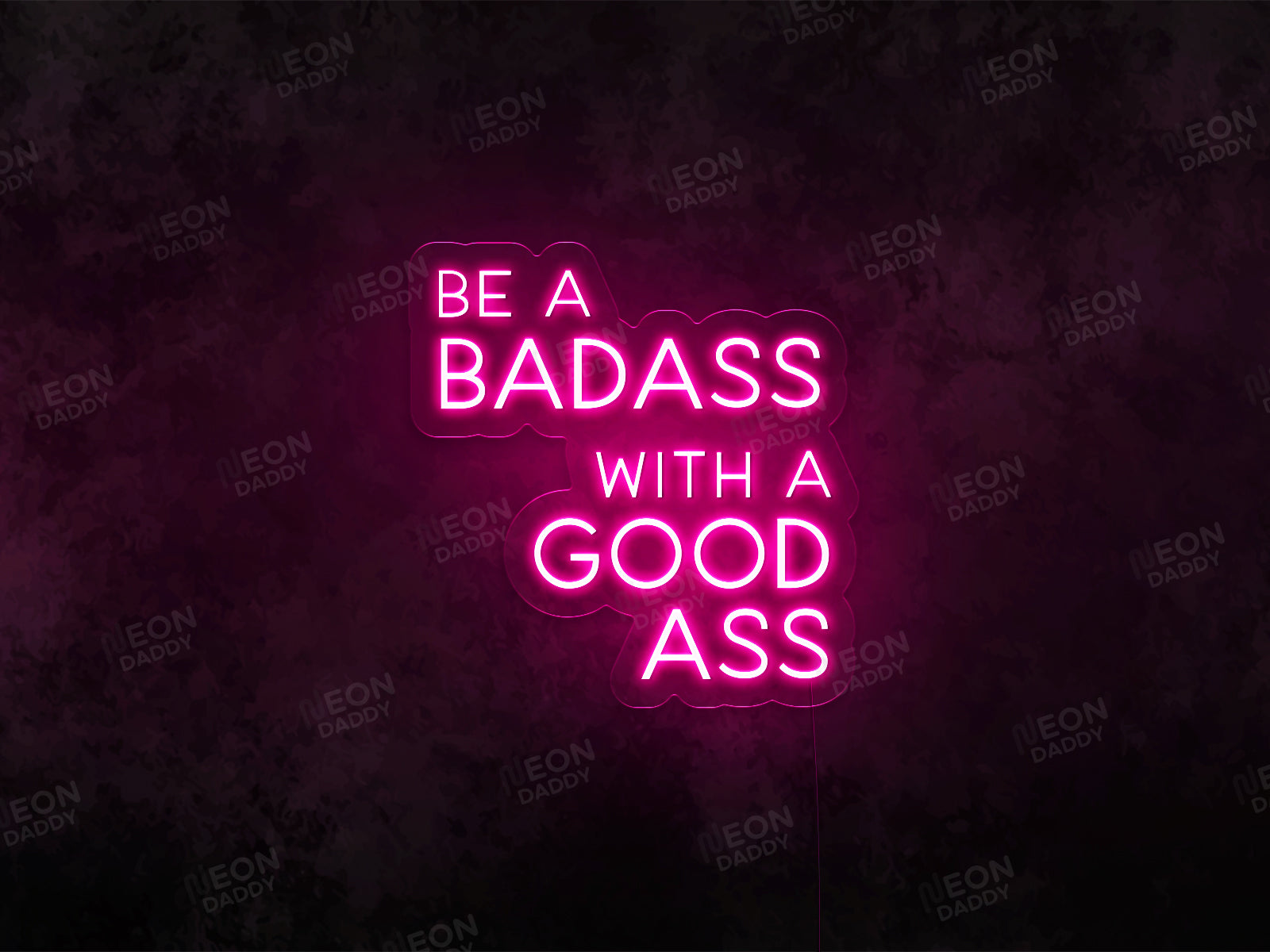 Be a badass with a good heart Led Neon Sign factory Custom Neon Light Room Decor