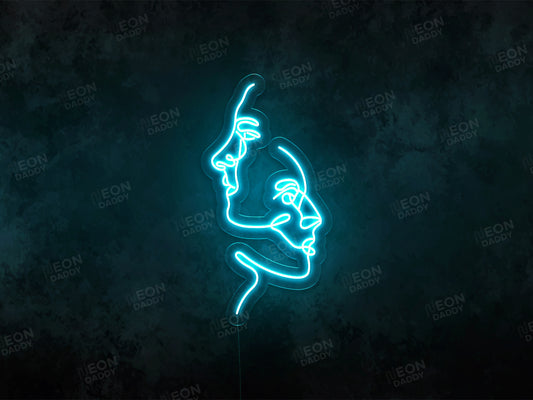 Two Face Art LED Neon Sign