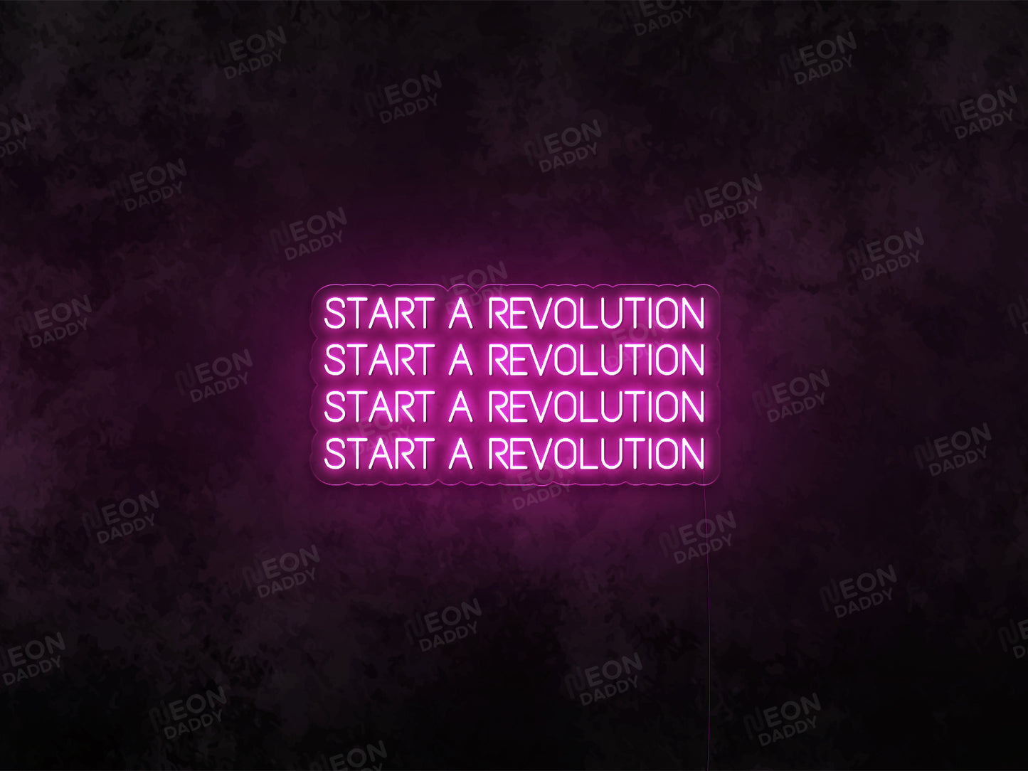 Start a Revolution LED Neon Sign