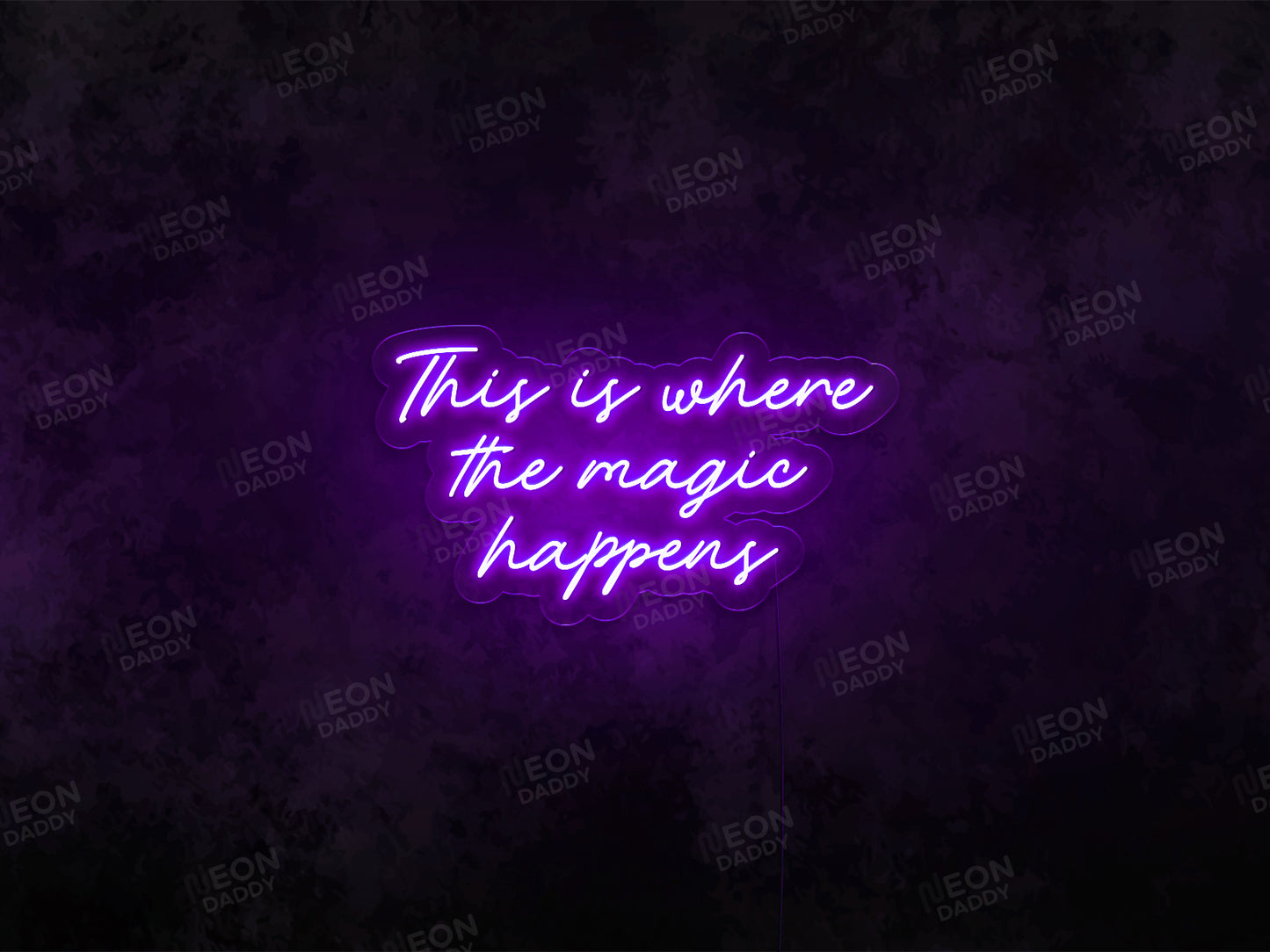 This Is Where the Magic Happens LED Neon Sign