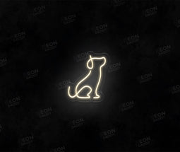 Line Art Dog Neon Sign - Neon Daddy
