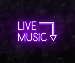 Live Music LED Neon Sign - Neon Daddy