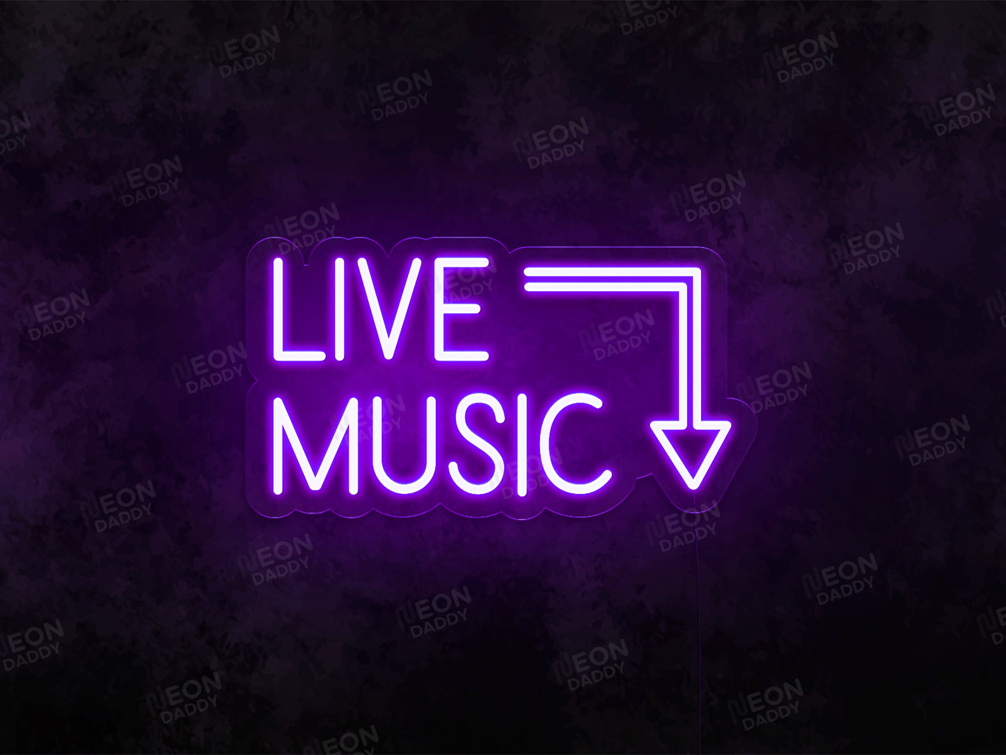 Live Music LED Neon Sign - Neon Daddy