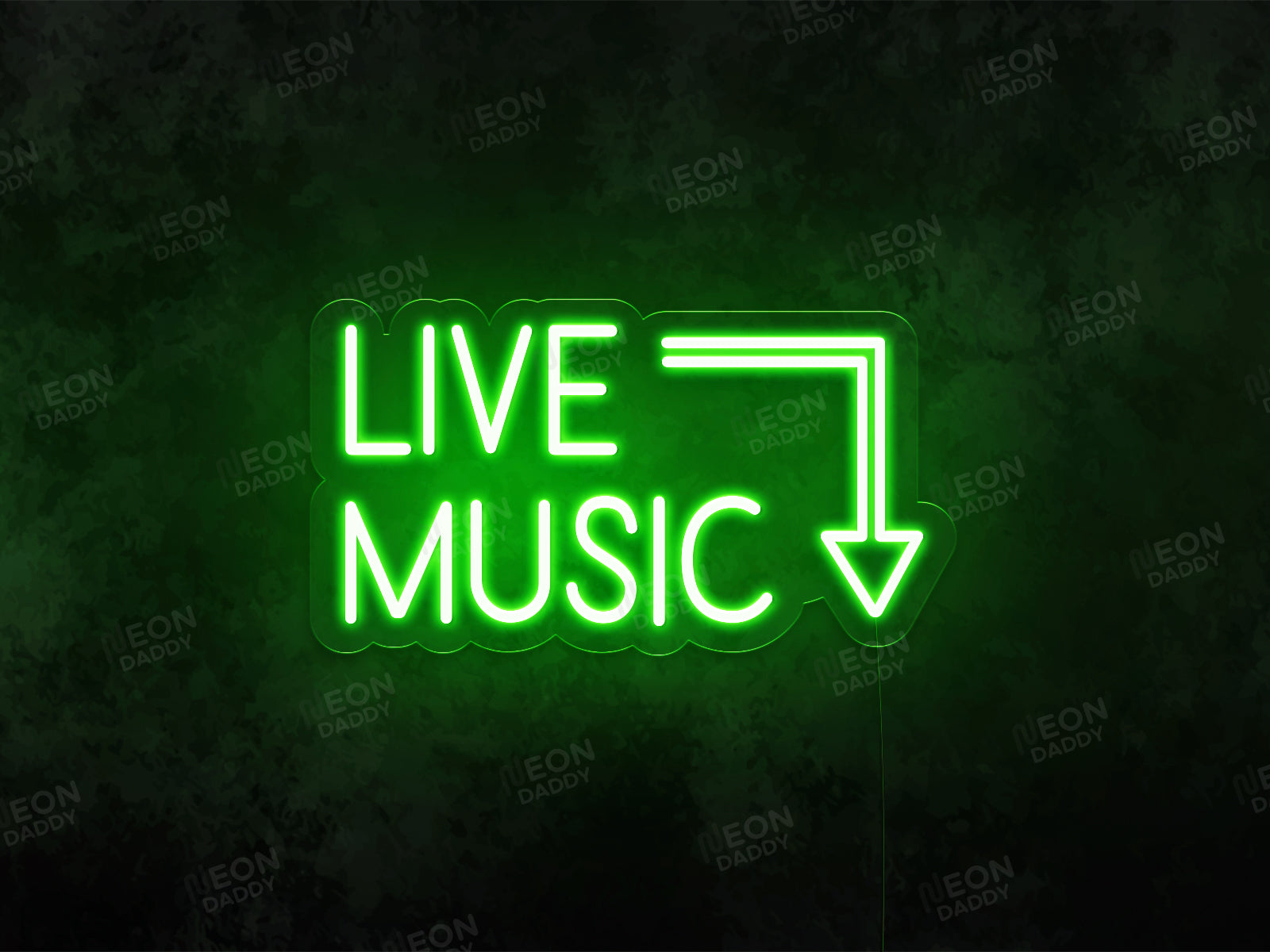 Live Music LED Neon Sign - Neon Daddy
