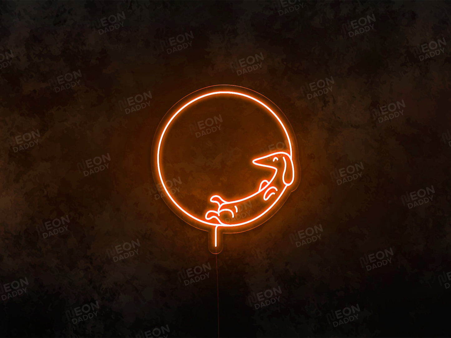 Moon Dog LED Neon Sign - Neon Daddy