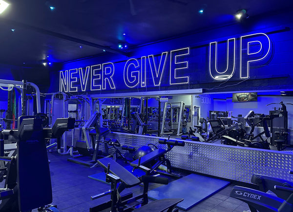 Never give up LED neon sign - GYM Big