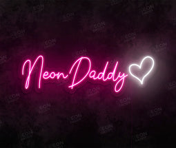 Personalised Name with Heart Neon Sign - Neon Daddy
