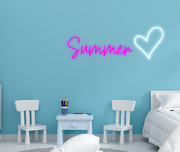 Personalised Name with Heart Neon Sign - Neon Daddy 