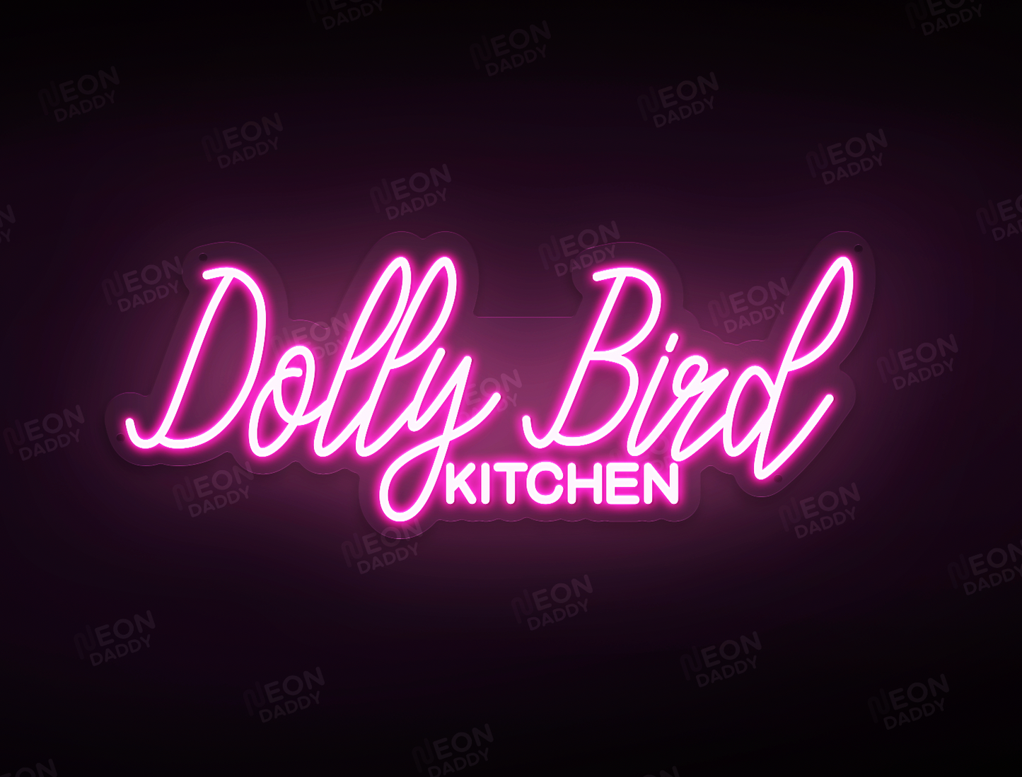 Custom LED Sign - Custom LED neon sign - 'Dolly Bird'(Hot Pink) - 75cm x 29.9cm