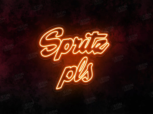 'Spritz Please' phrase LED neon sign - Neon Daddy