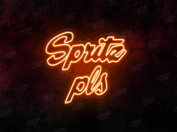 'Spritz Please' phrase LED neon sign - Neon Daddy